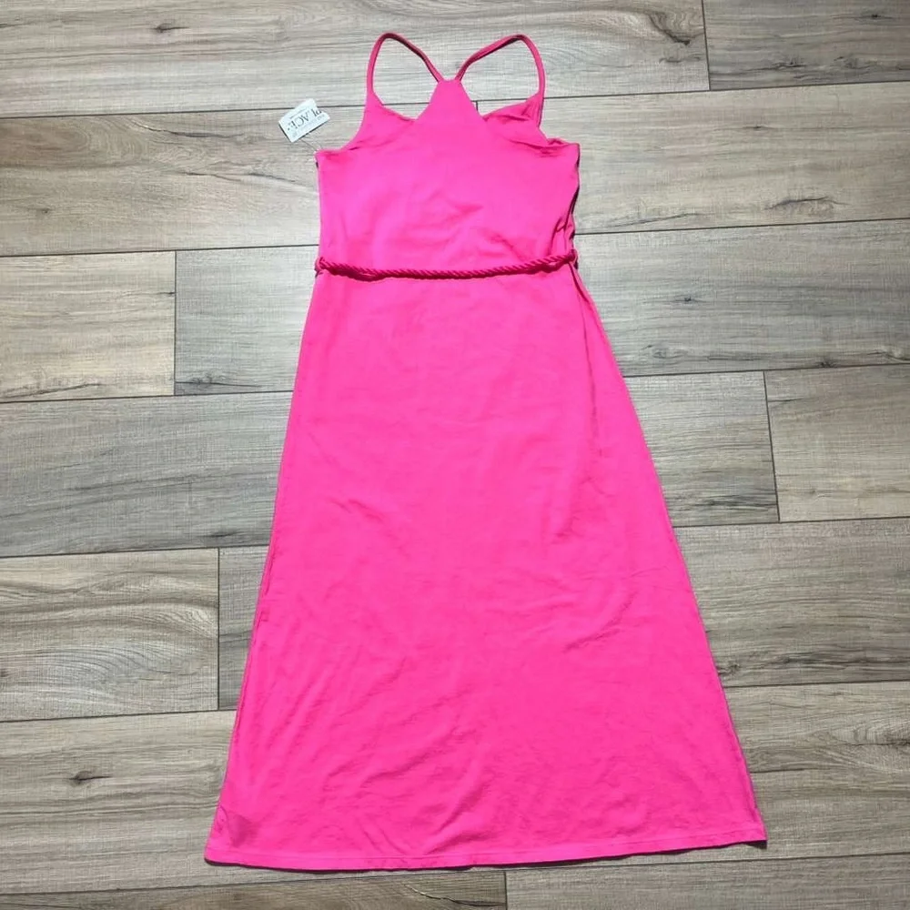 The Children’s Place Girls Sleeveless Racerback Belted‎ Maxi Dress Size M Pink